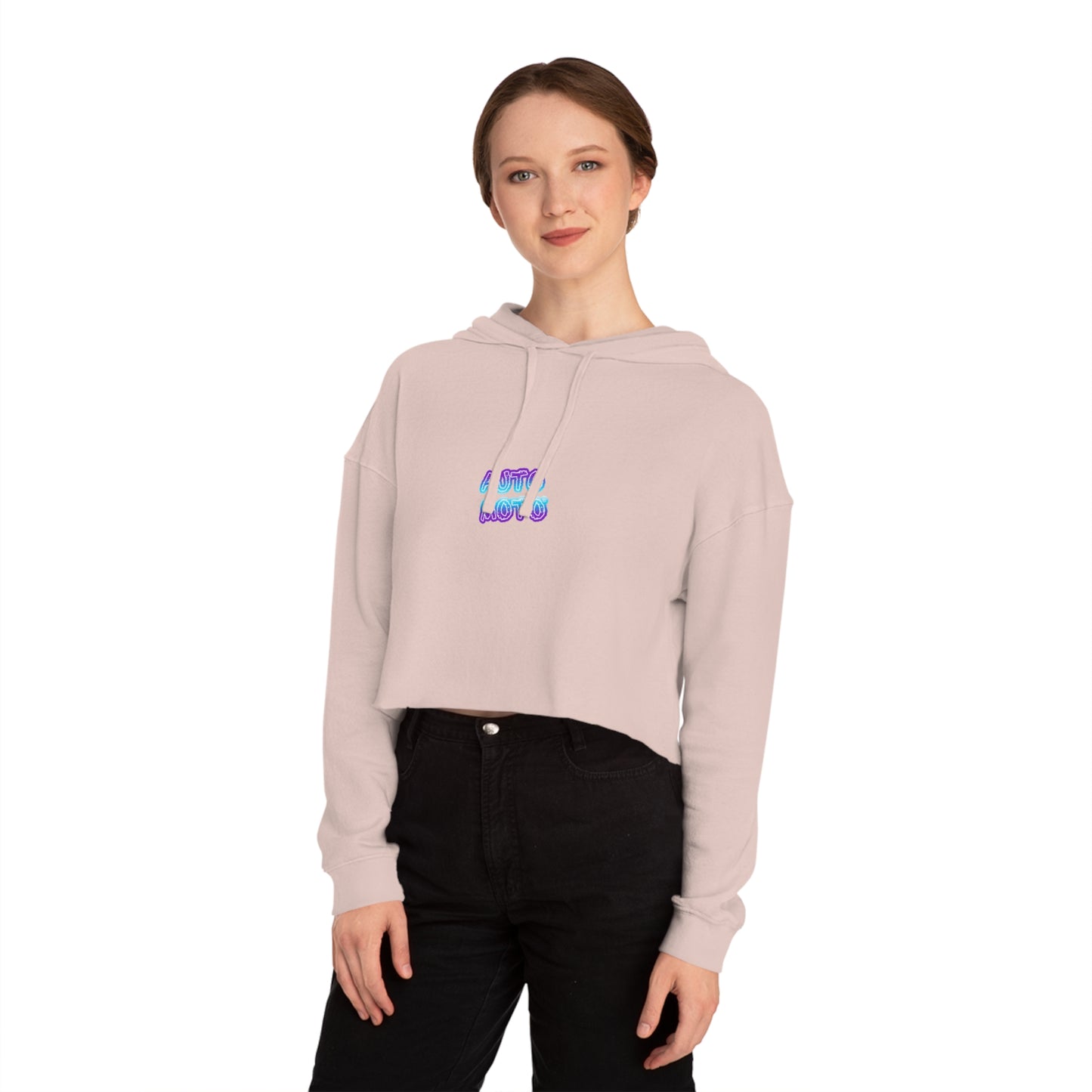AUTO MOTO - Racing Team Logo - Women’s Cropped Hooded Sweatshirt