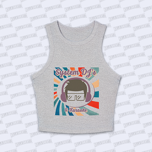 System DJs - Logo - Women's Micro Rib Racer Tank Top