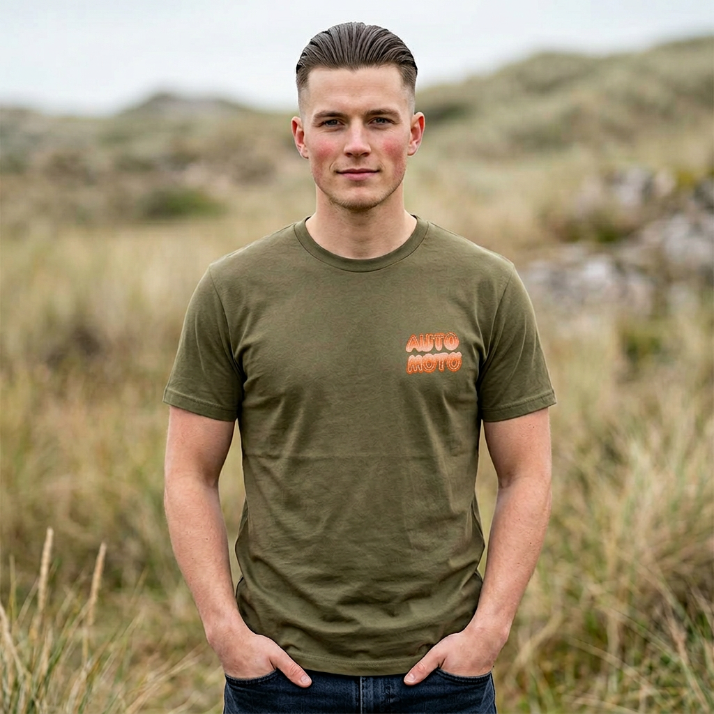 AUTO MOTO - Racing Team Logo Camo T-Shirt