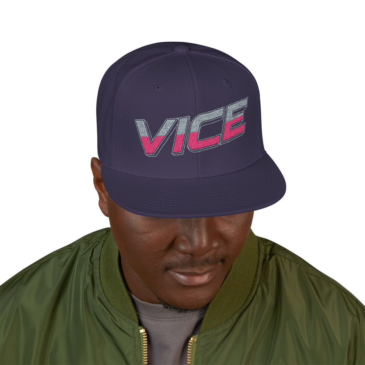 VICE Soundworks - White Snapback Hat VICE | Embroidered Cap