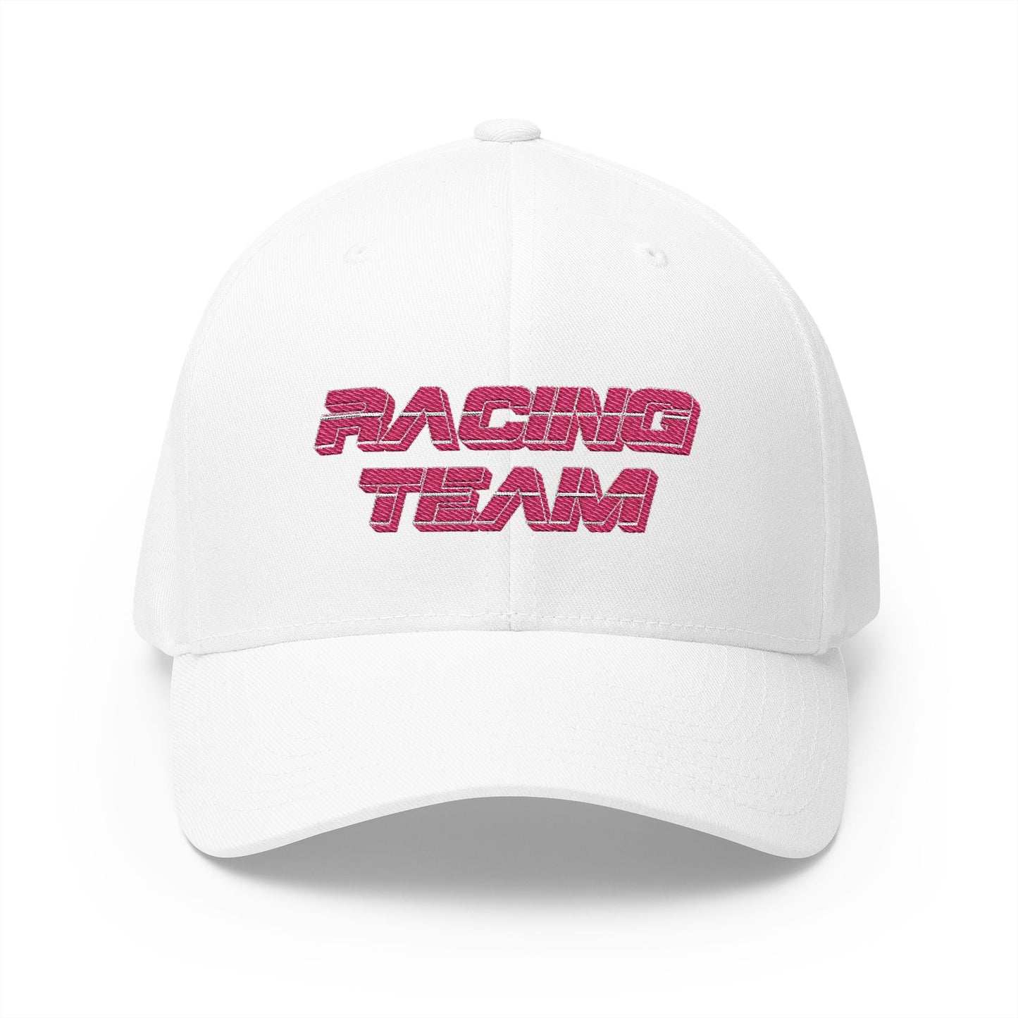 AUTO MOTO - Racing Team Logo Closed-Back Structured Cap (Embroidered)