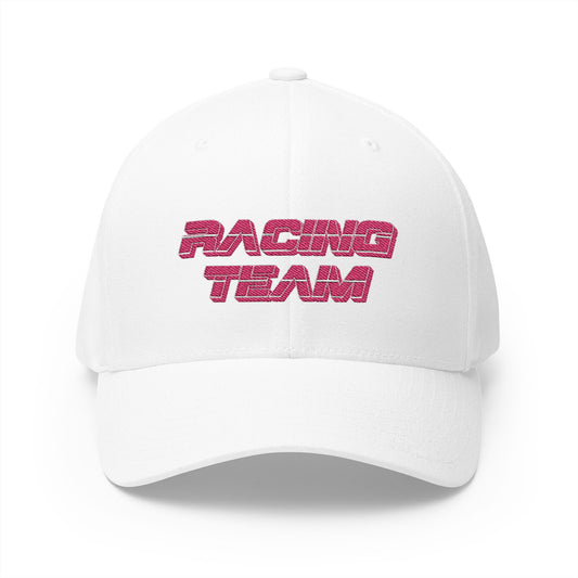 AUTO MOTO - Racing Team Logo Closed-Back Structured Cap (Embroidered)