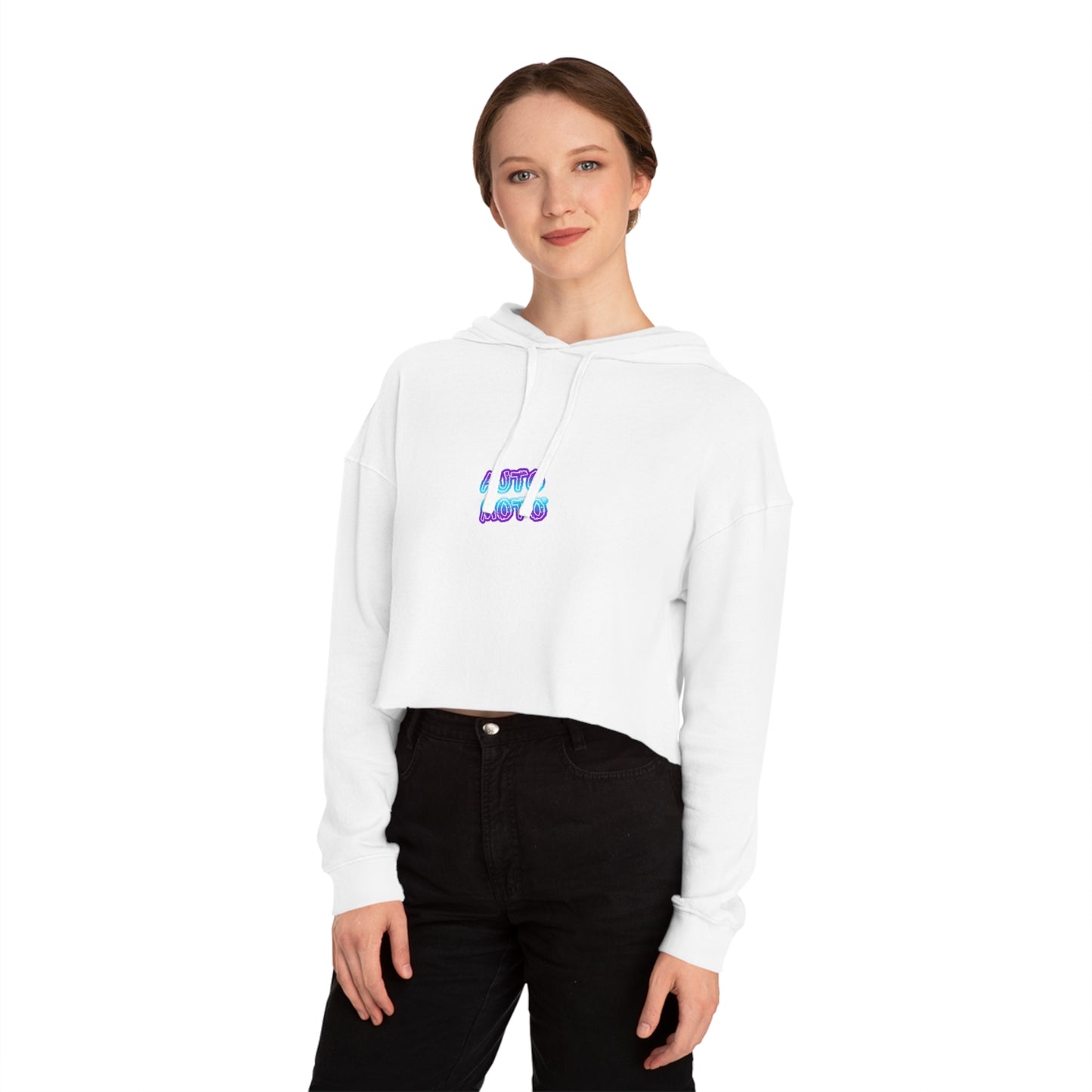 AUTO MOTO - Racing Team Logo - Women’s Cropped Hooded Sweatshirt