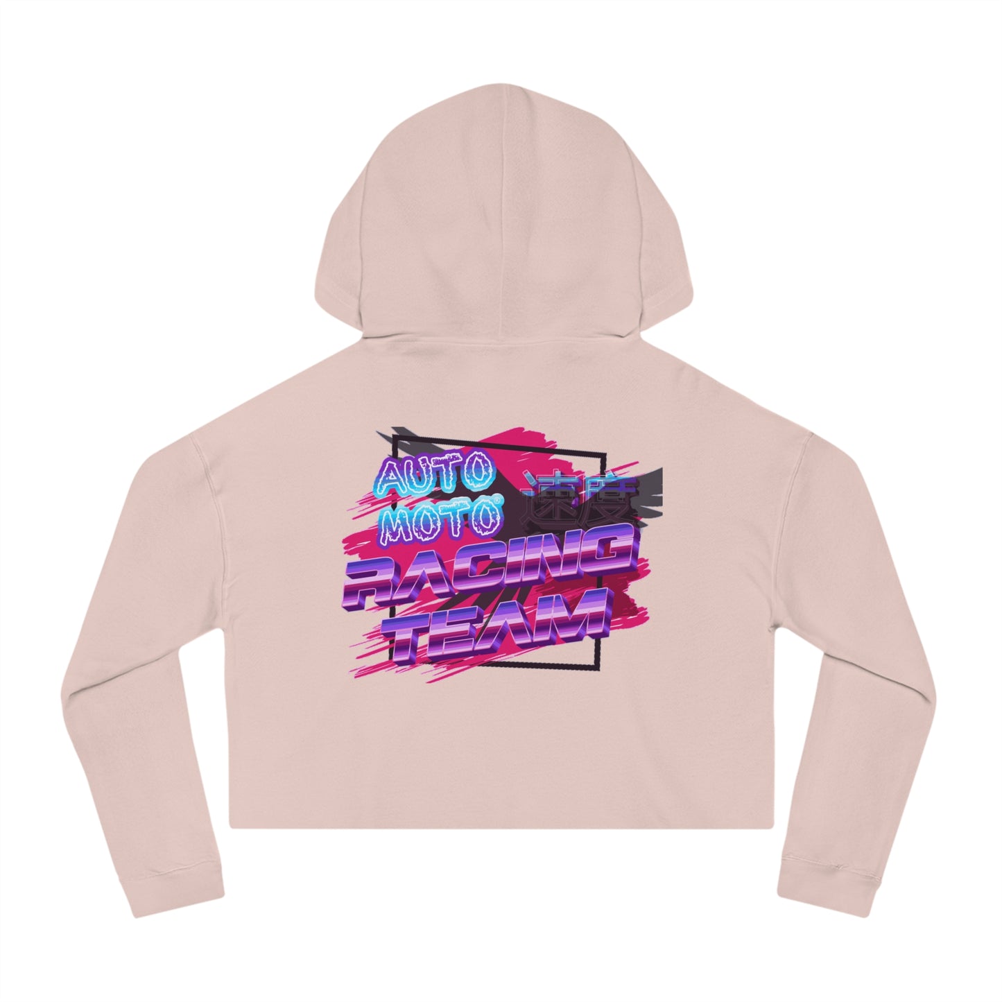 AUTO MOTO - Racing Team Logo - Women’s Cropped Hooded Sweatshirt