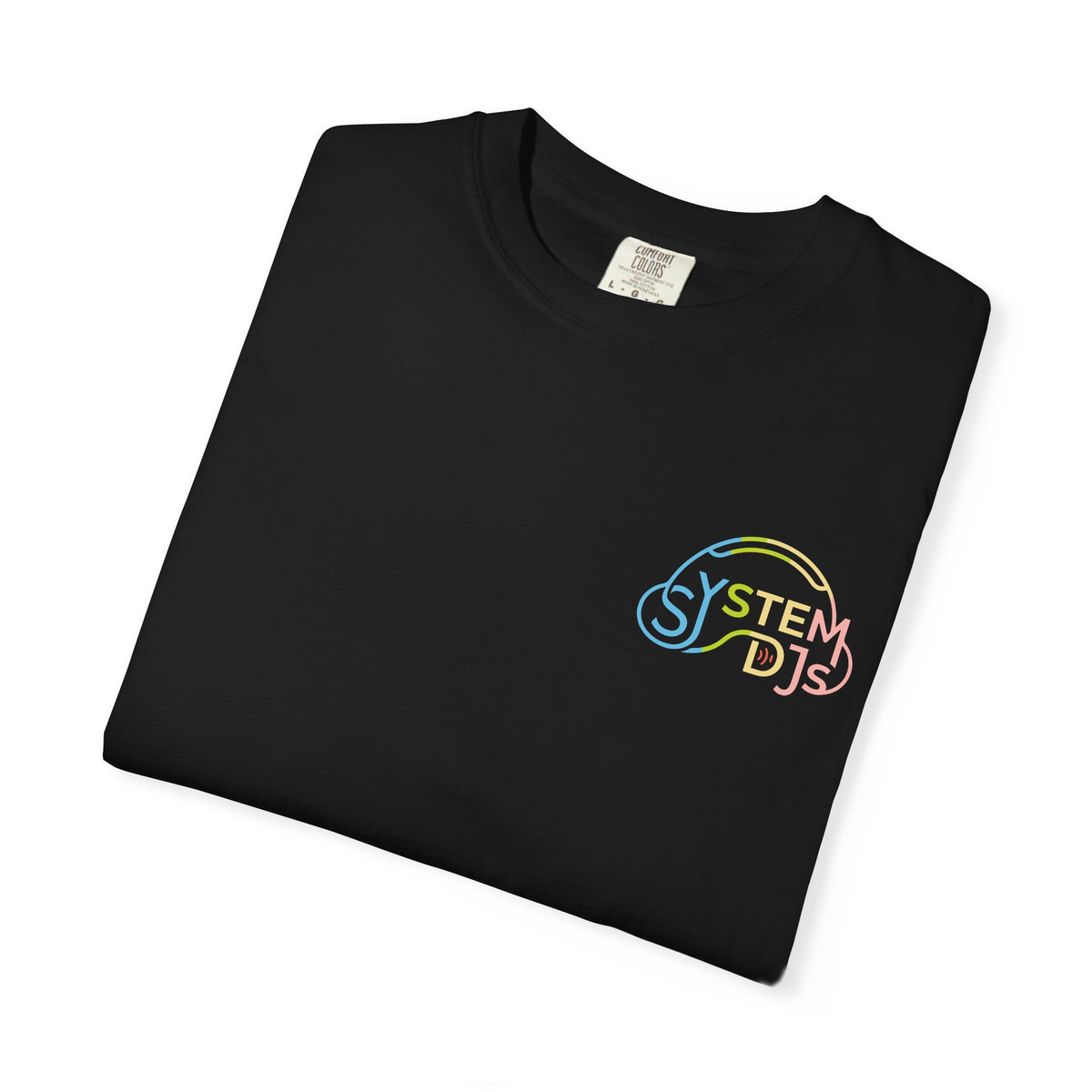 System DJ's - 70s Logo Unisex Garment Dyed T-Shirt