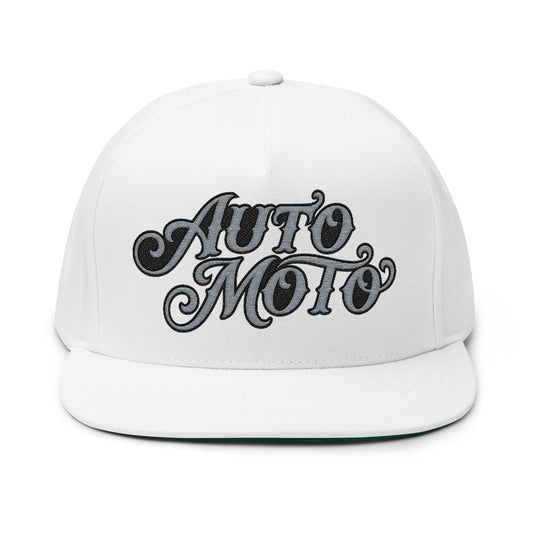 AUTO MOTO - Flat Bill Cap (Embroidery)