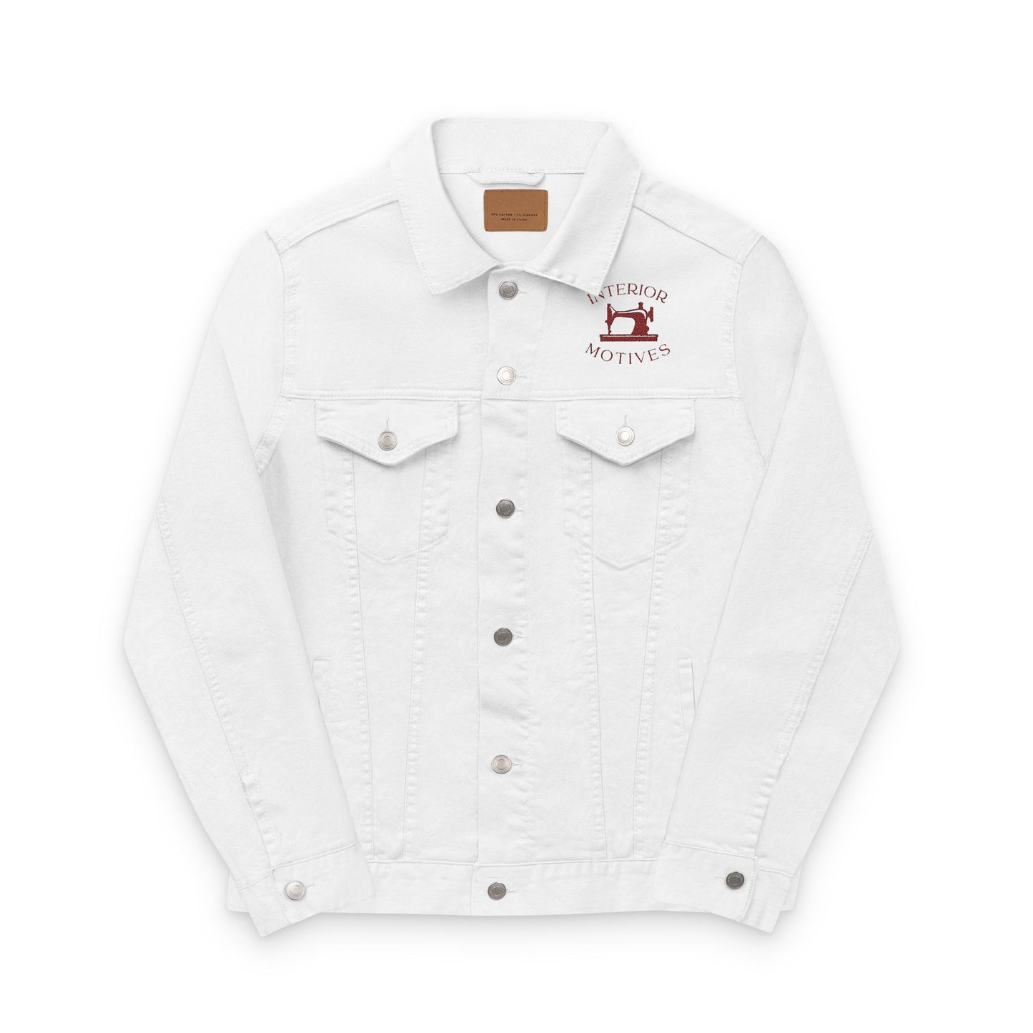 Interior Motives Logo Denim Jacket (Embroidered -Brown-)