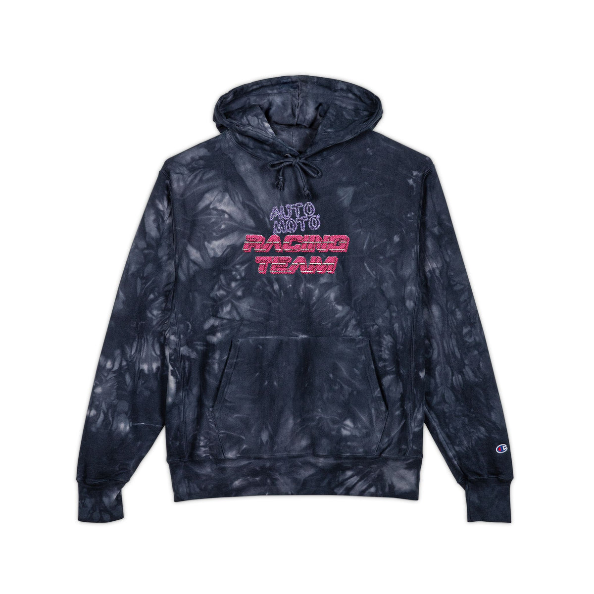 AUTO MOTO - Racing Team Champion Tie-Dye Hoodie (Embroidered)