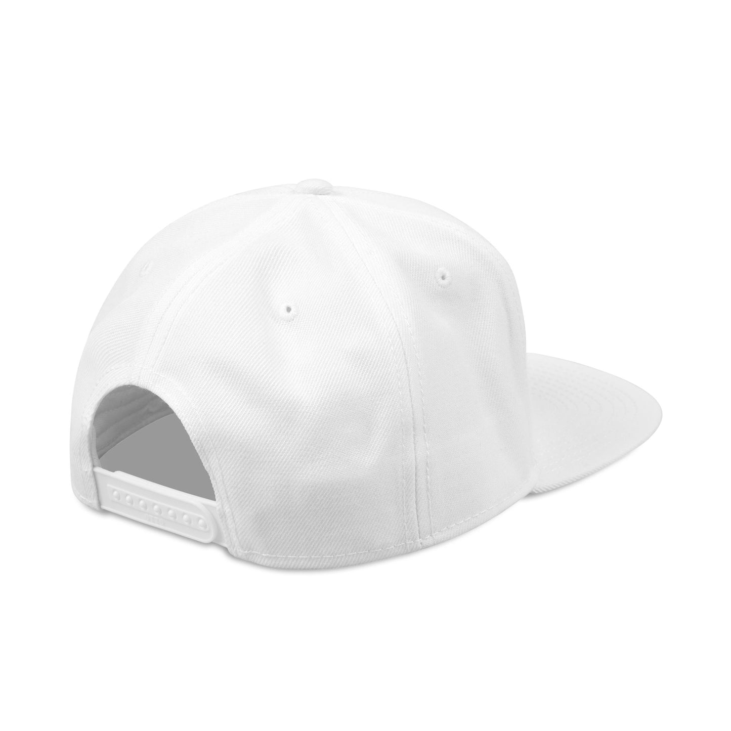 AUTOMOTO Graffiti Logo White Snapback Hat | Embroidered Racing Cap