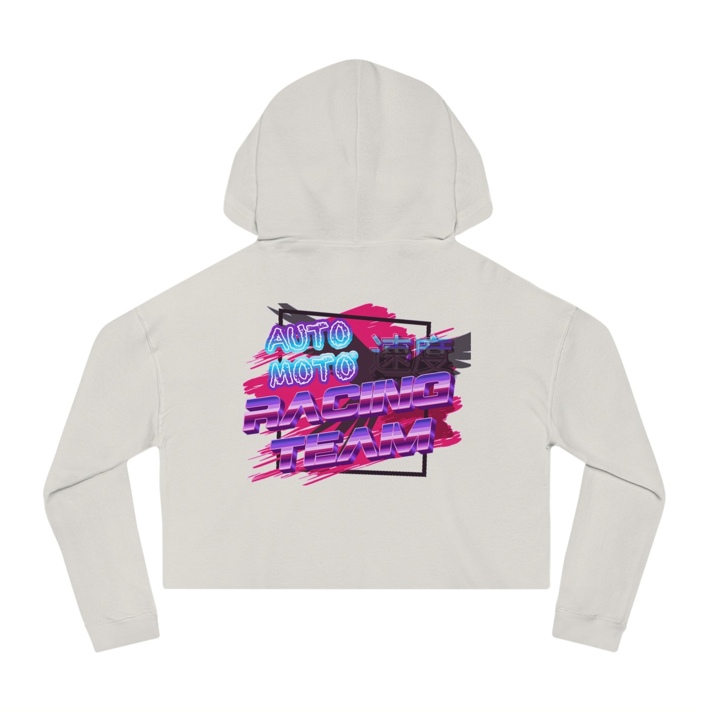 AUTO MOTO - Racing Team Logo - Women’s Cropped Hooded Sweatshirt
