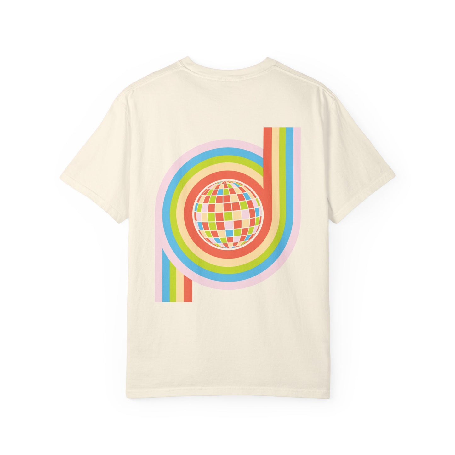 System DJ's Disco Ball Unisex Garment Dyed T-Shirt