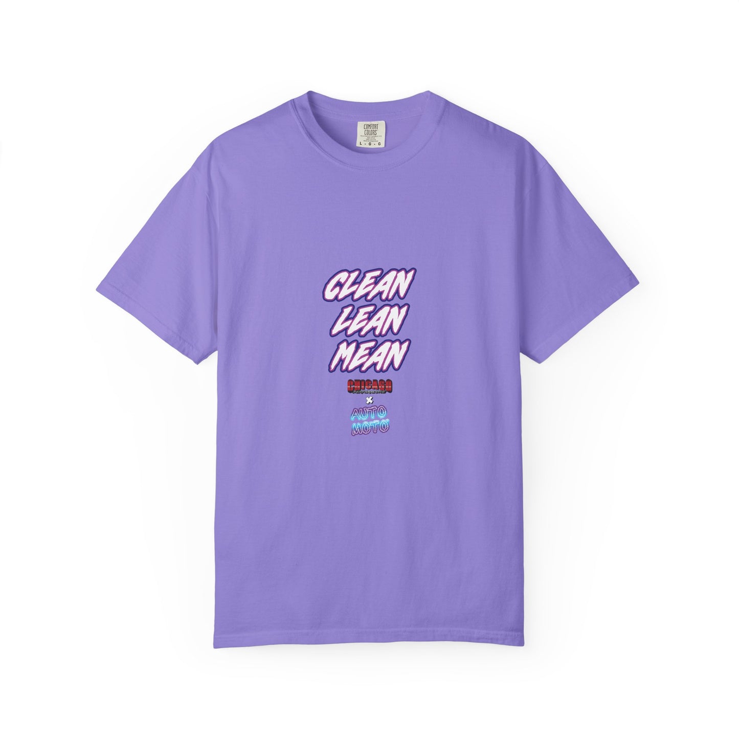 Chicago Performance X AUTO MOTO - "CLEAN, LEAN, MEAN" Garment Dyed Heavyweight T-Shirt