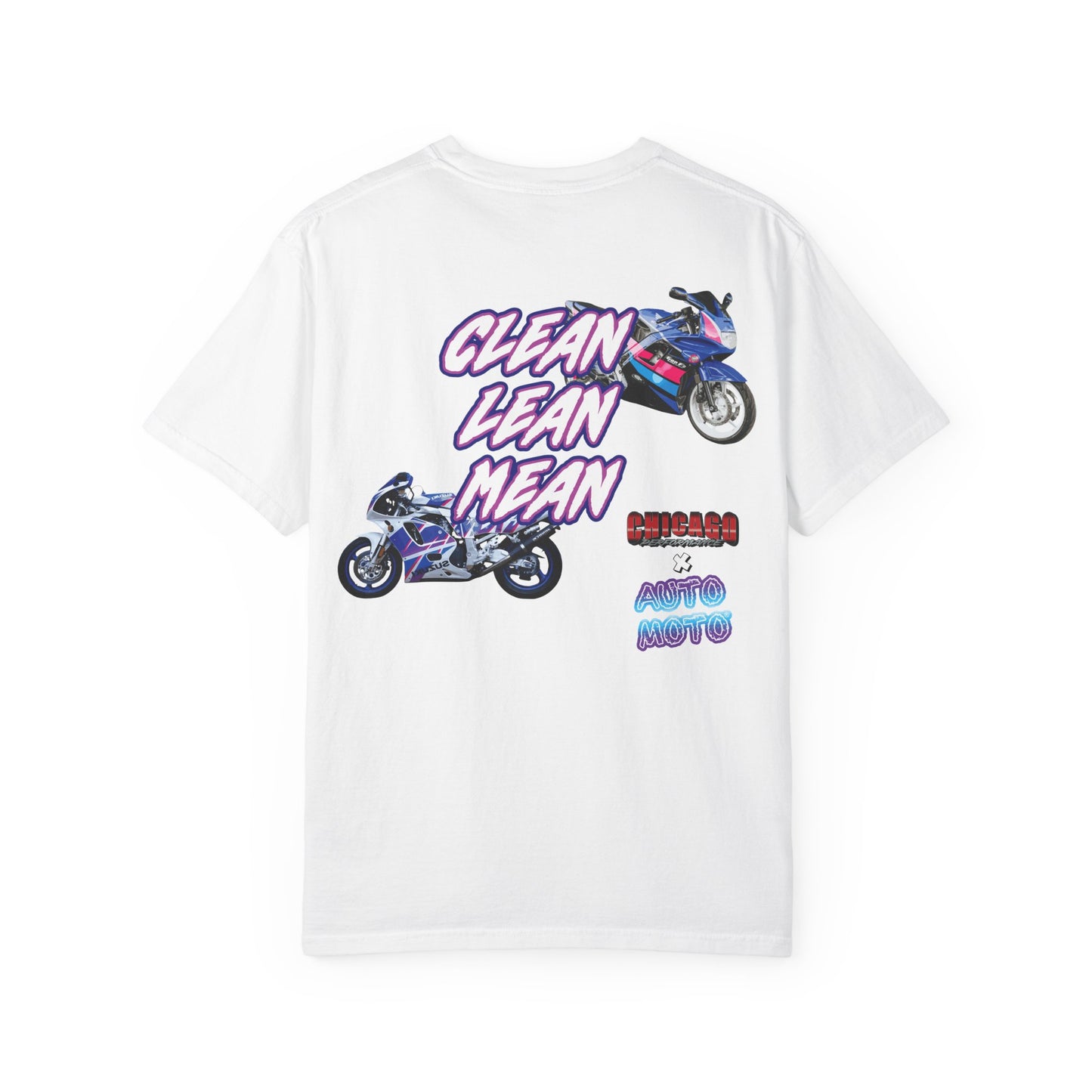 Chicago Performance X AUTO MOTO - "CLEAN, LEAN, MEAN" Garment Dyed Heavyweight T-Shirt