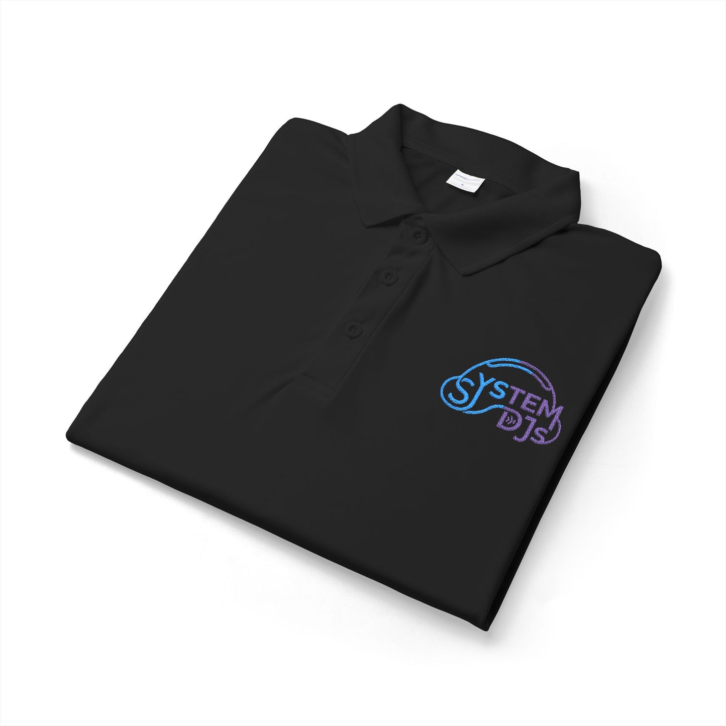 System DJs - Sport Polo Gradient Embroidered Logo