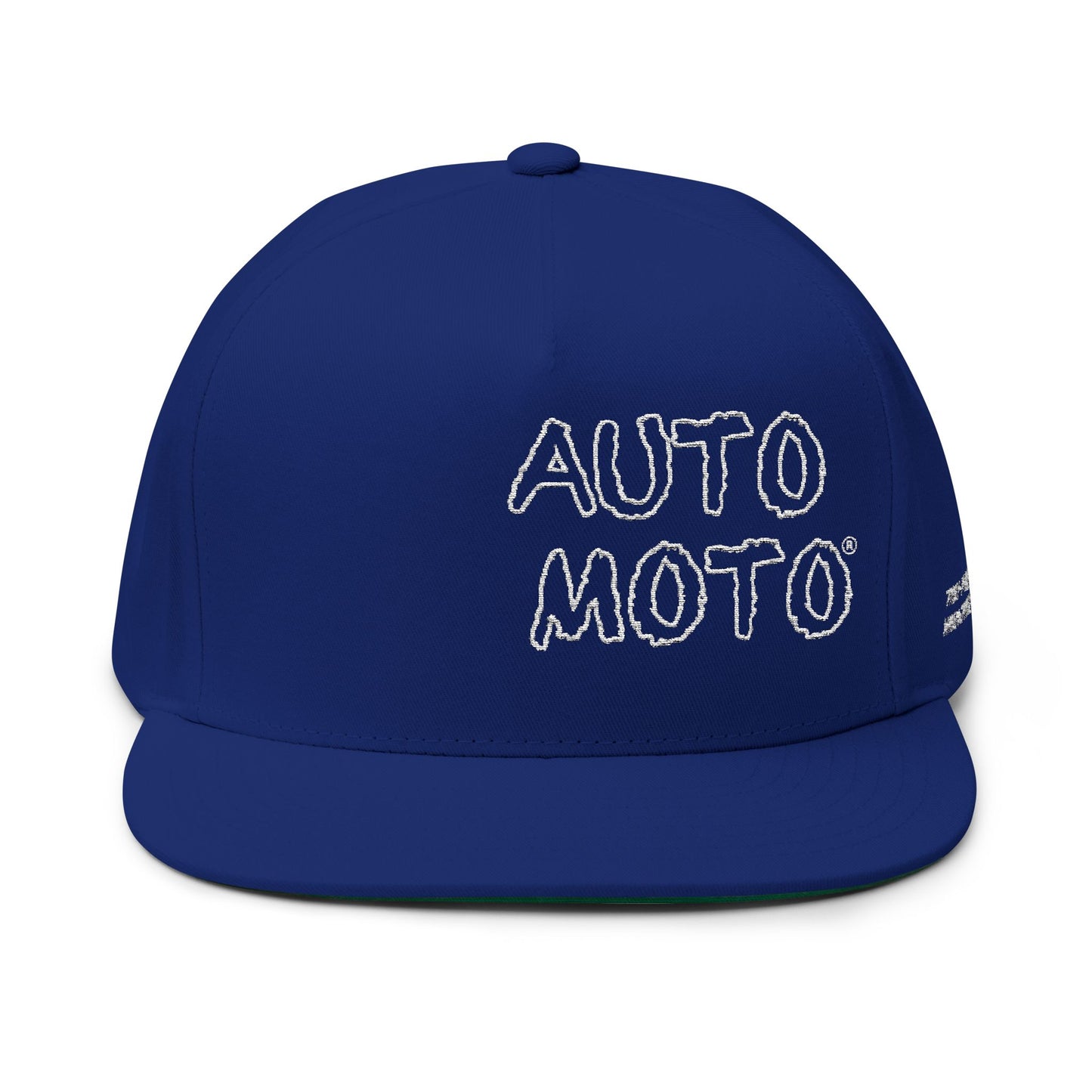 AUTO MOTO - LOGO Flat Bill 5 Panel Snapback (Navy)
