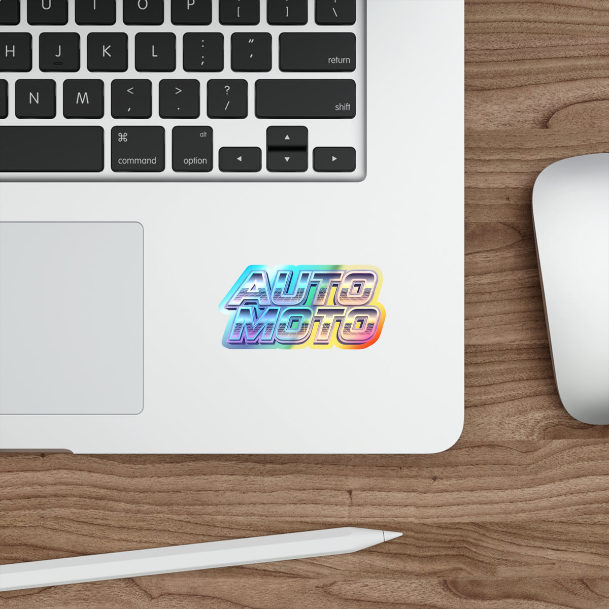 AUTO MOTO - Holographic Die-cut Stickers