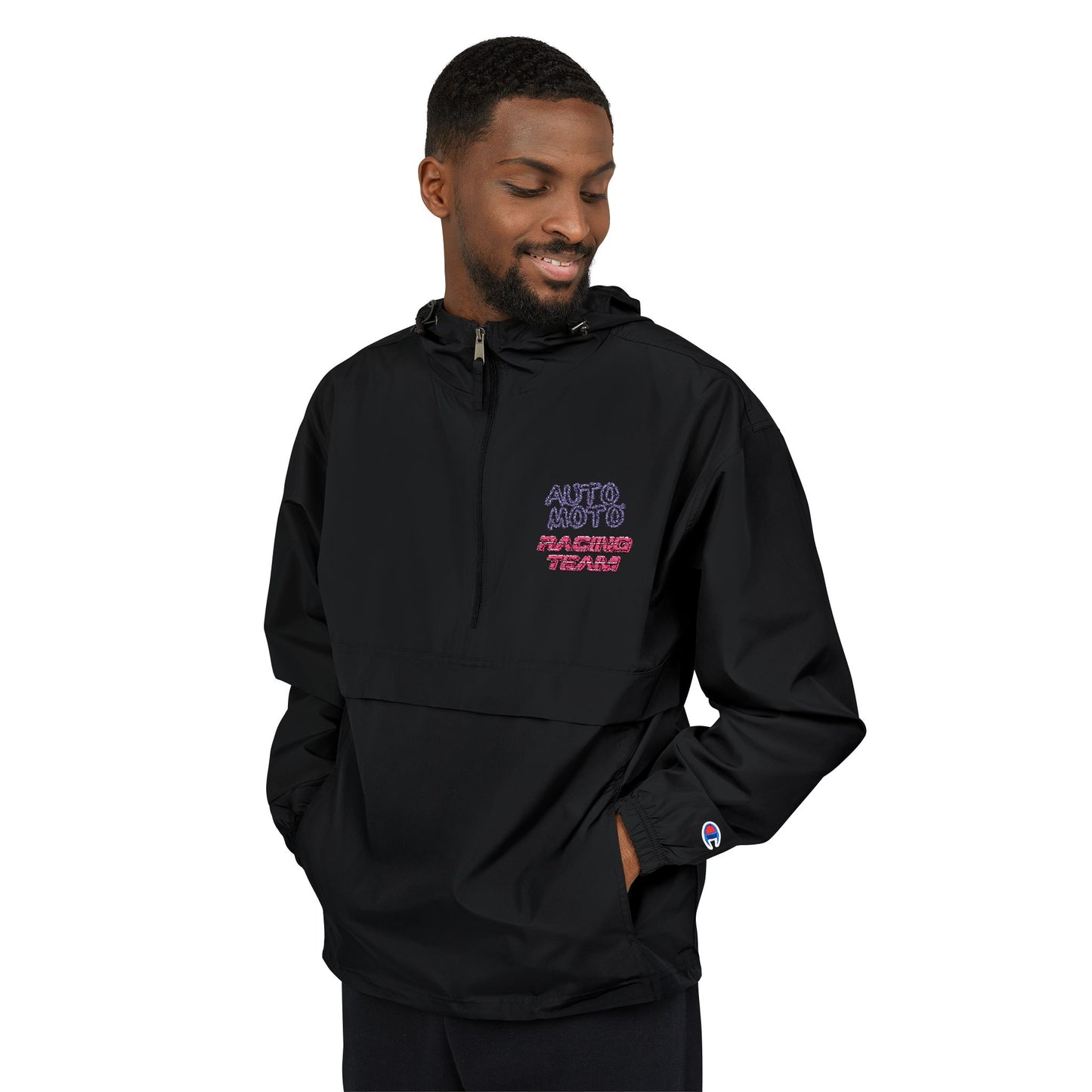 AUTO MOTO - Racing Team Logo Champion Packable Anorak Jacket