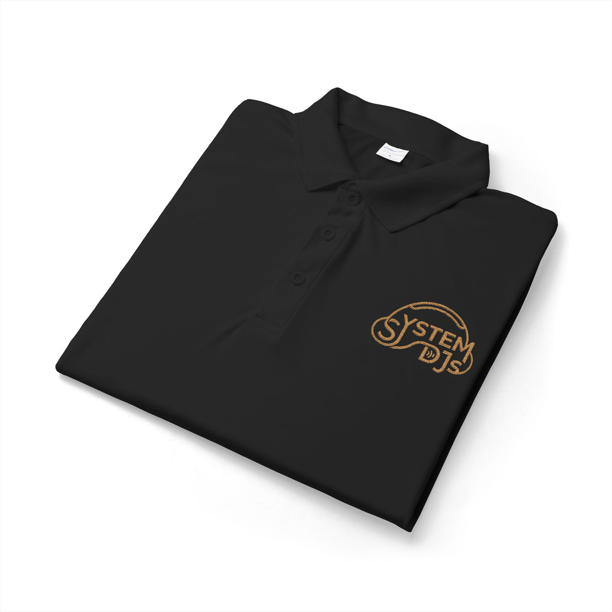 System DJs - Sport Polo Gold Embroidered Logo