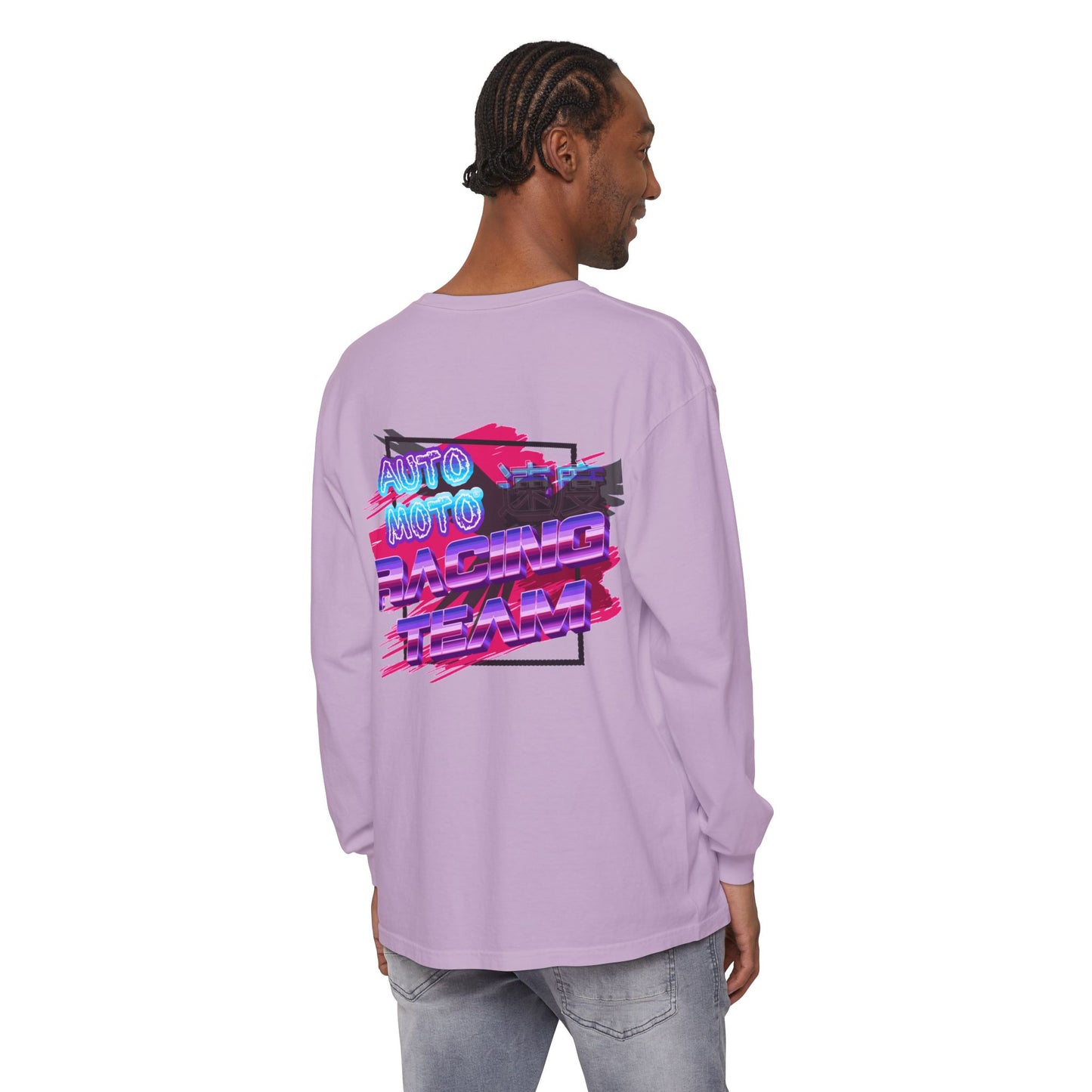 AUTO MOTO - Racing Team Garment Dyed Long Sleeve T-Shirt