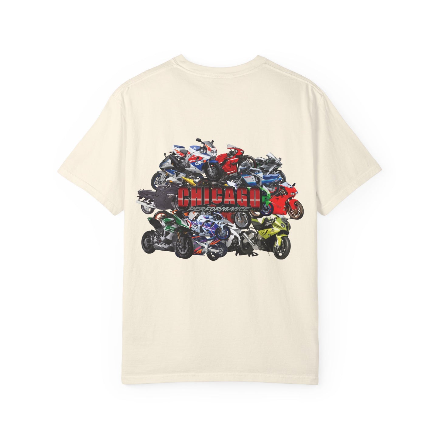 Chicago Performance "Bike Collage"  Garment-Dyed T-shirt