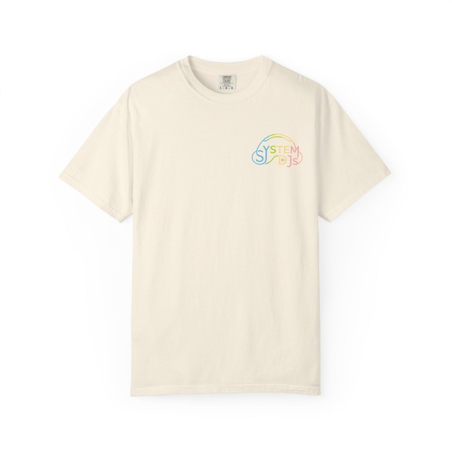 System DJ's - 70s Logo Unisex Garment Dyed T-Shirt