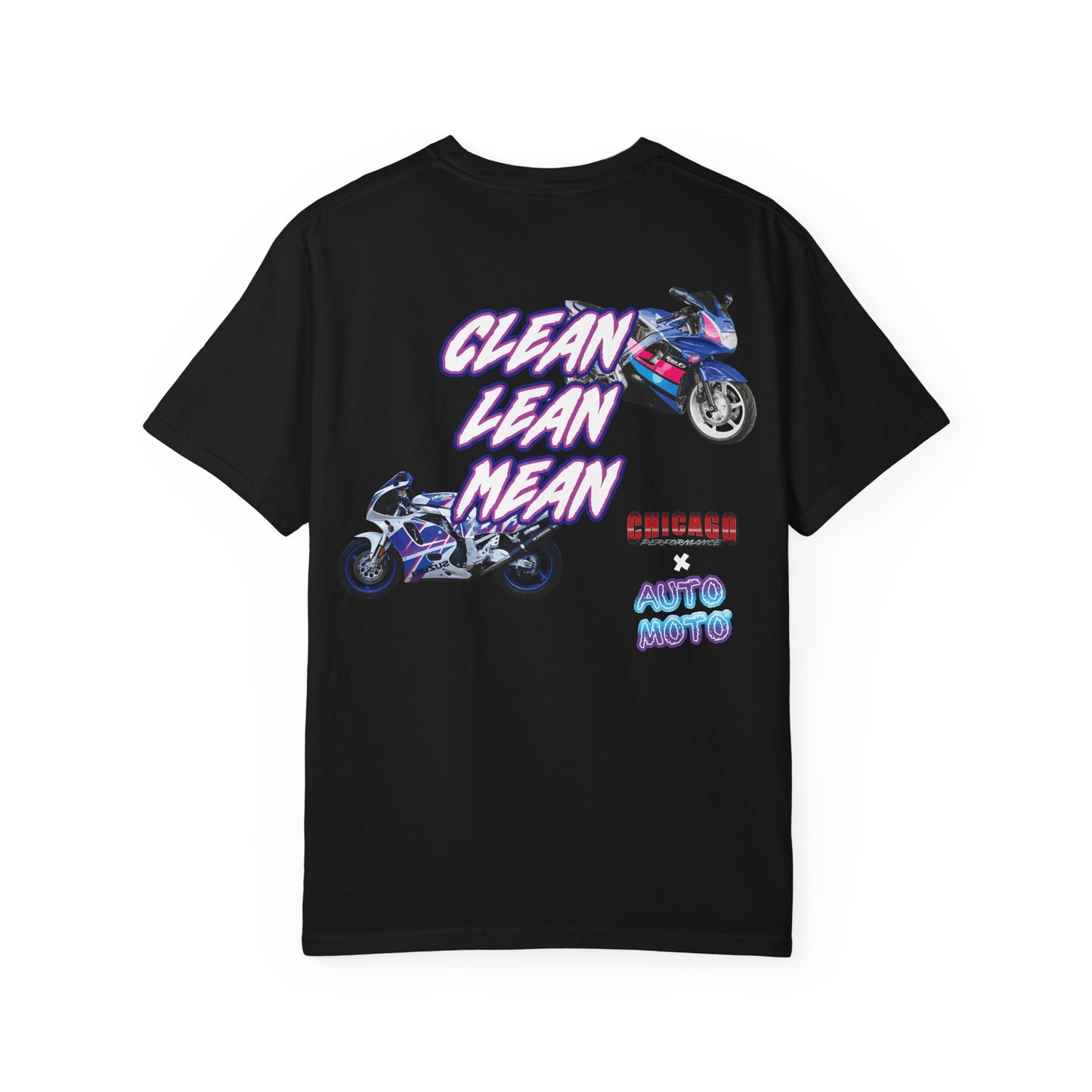Chicago Performance X AUTO MOTO - "CLEAN, LEAN, MEAN" Garment Dyed Heavyweight T-Shirt