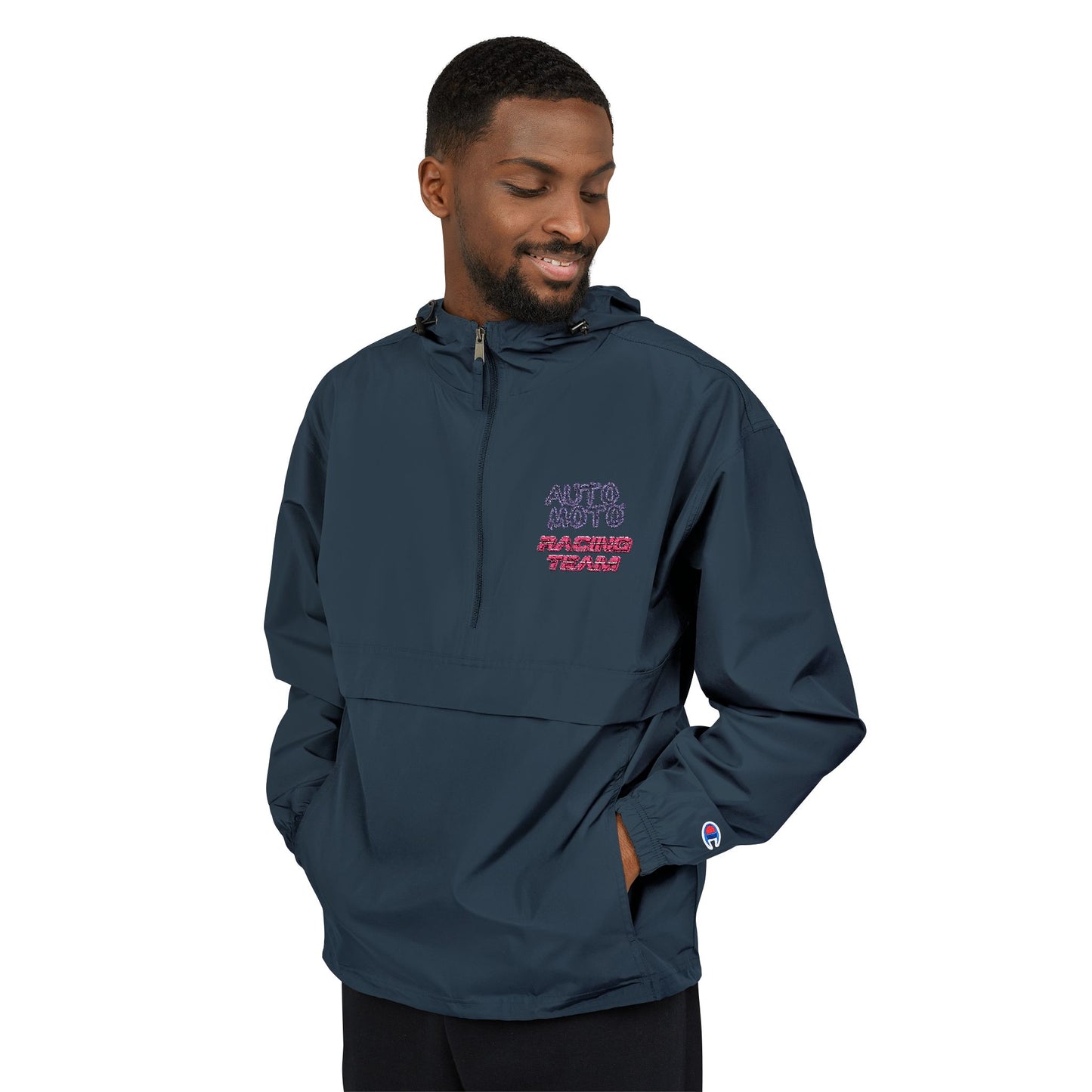 AUTO MOTO - Racing Team Logo Champion Packable Anorak Jacket