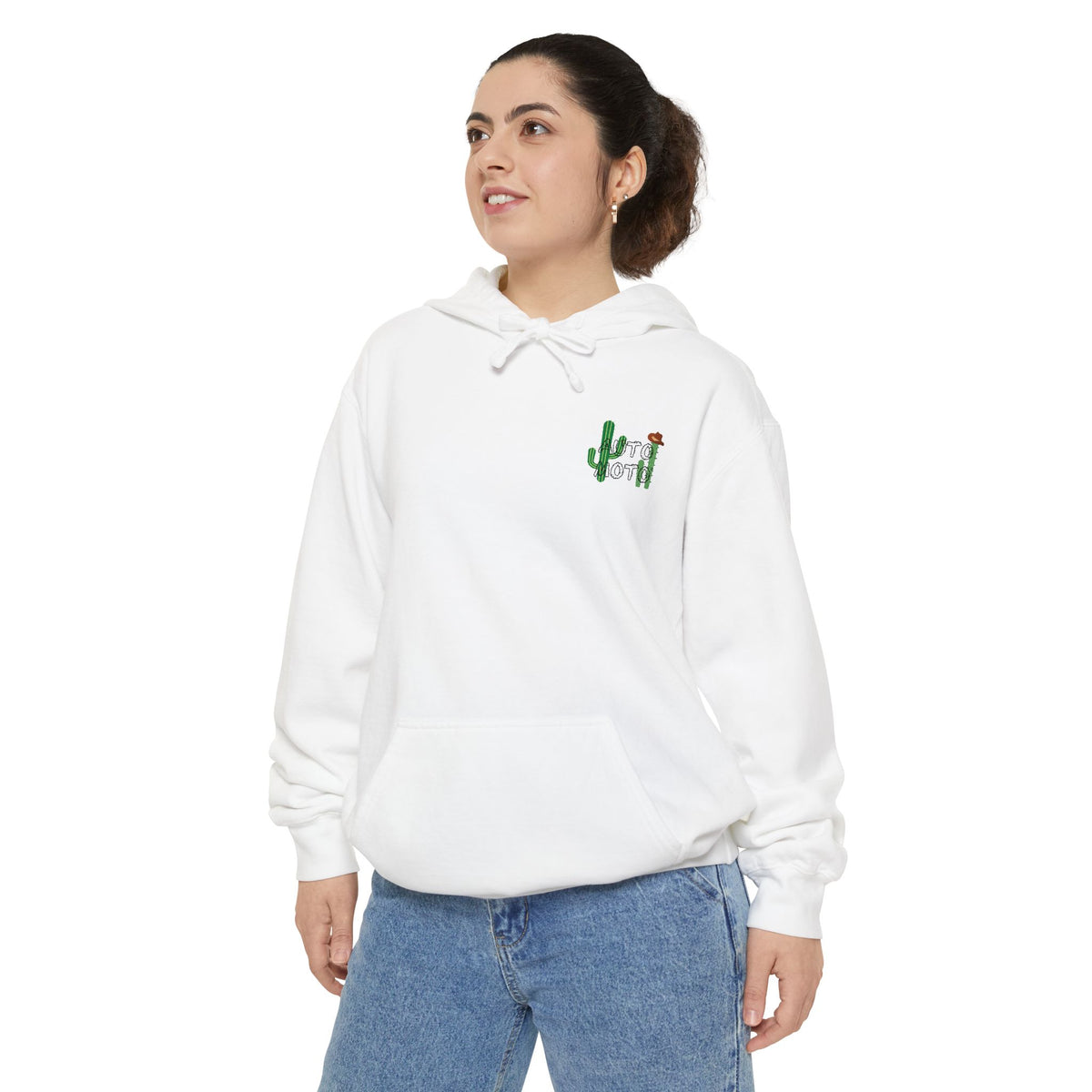 AUTO MOTO - Western Art Garment-Dyed Hoodie