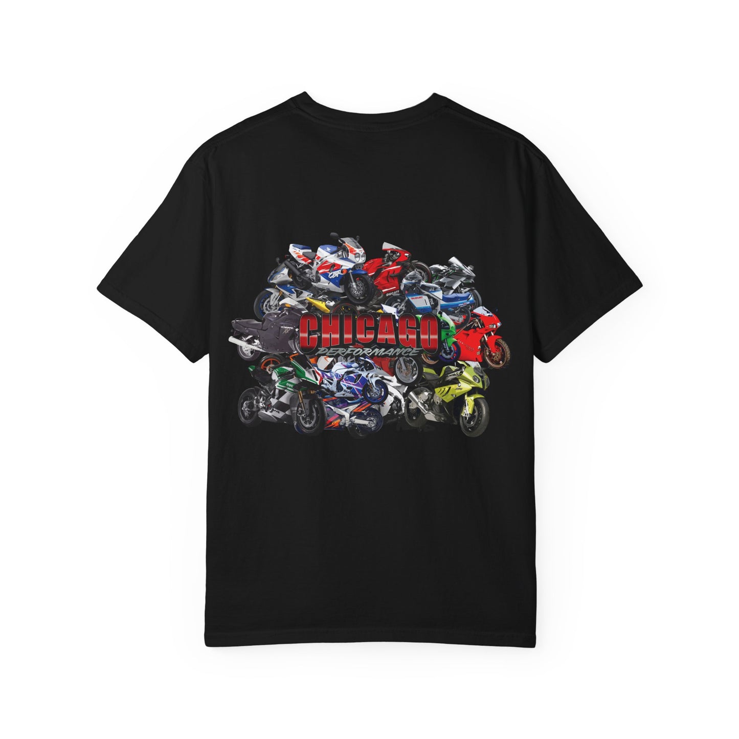 Chicago Performance "Bike Collage"  Garment-Dyed T-shirt