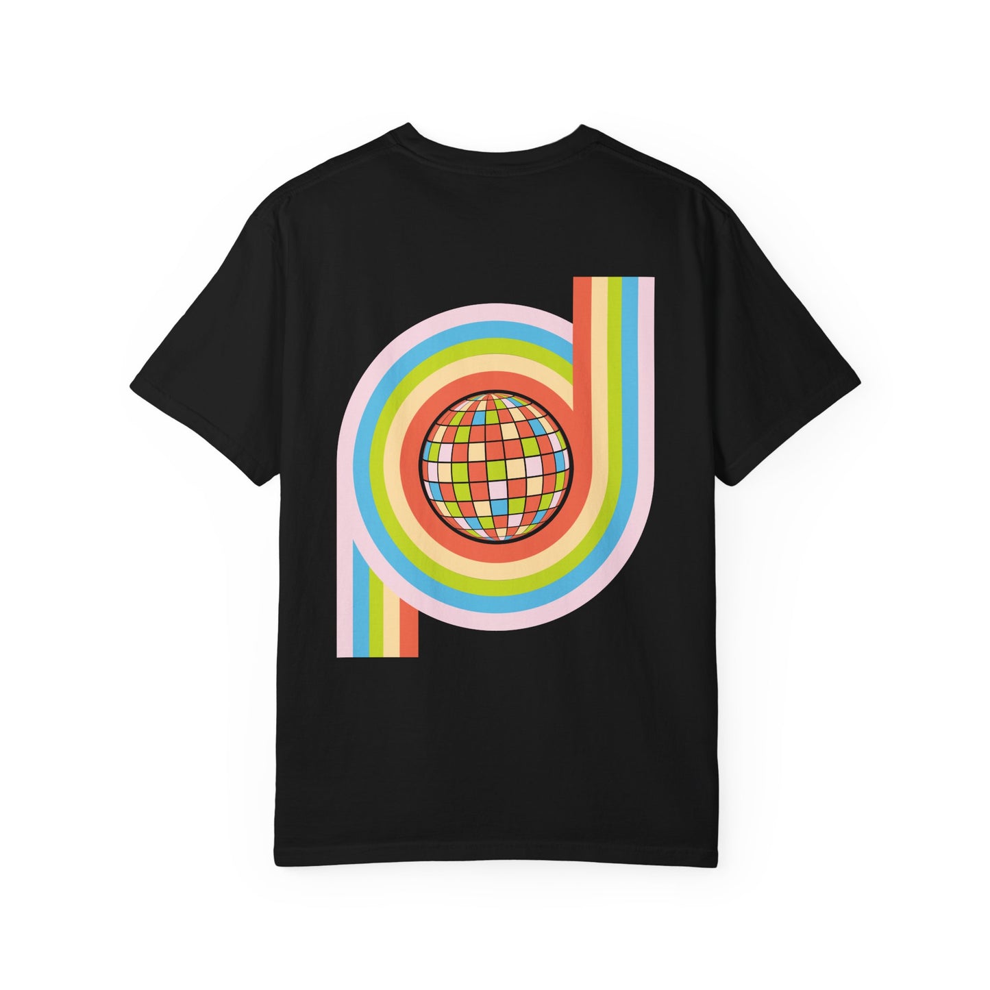 System DJ's Disco Ball Unisex Garment Dyed T-Shirt