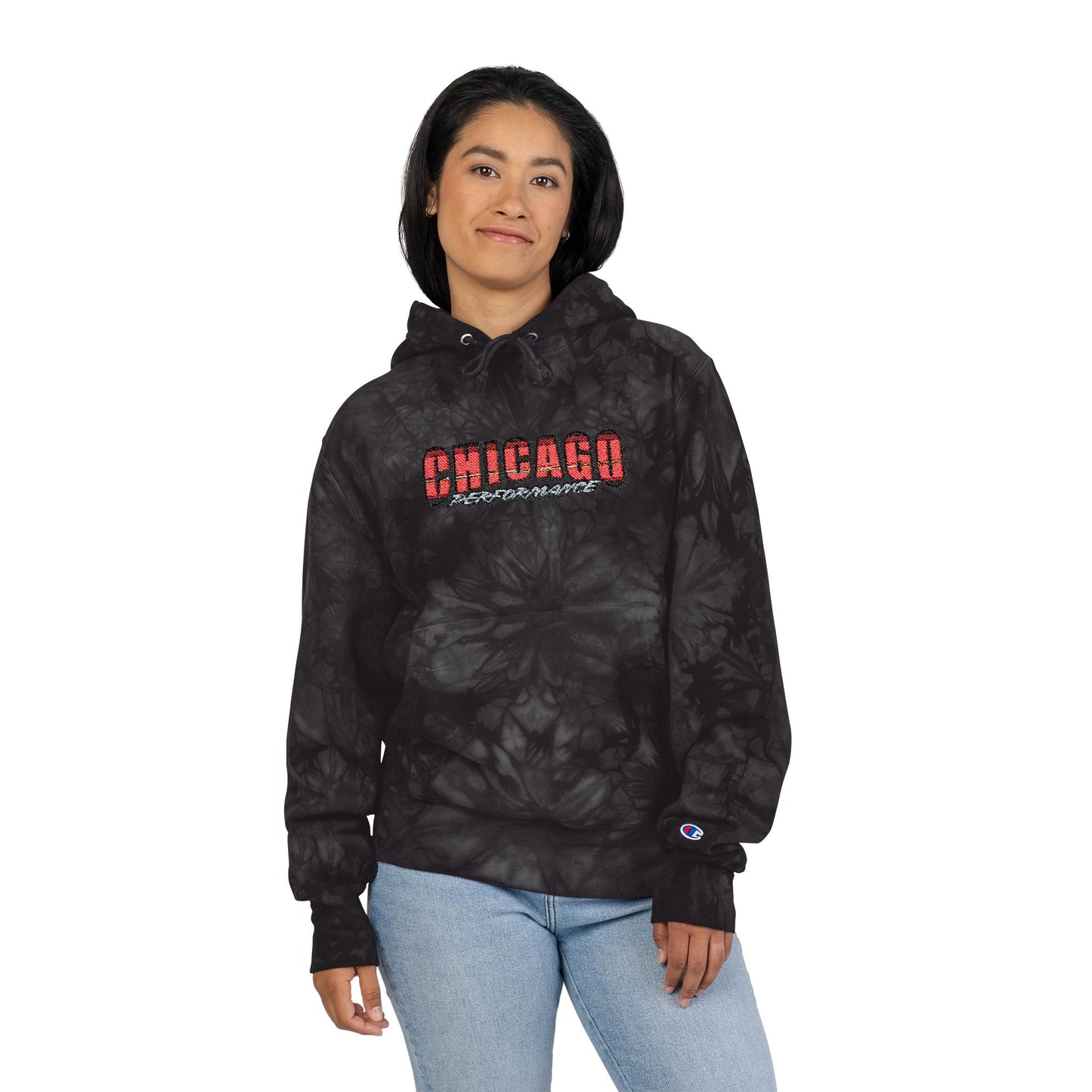 Chicago Performance Embroidered Tie-Dye Hoodie