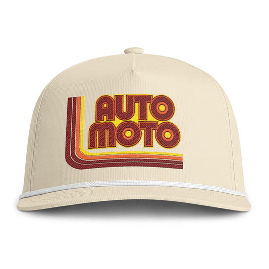 AUTO MOTO - 70s Logo Sunwashed Rope Cap