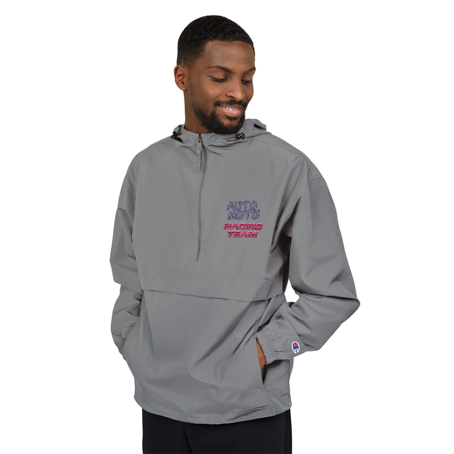 AUTO MOTO - Racing Team Logo Champion Packable Anorak Jacket