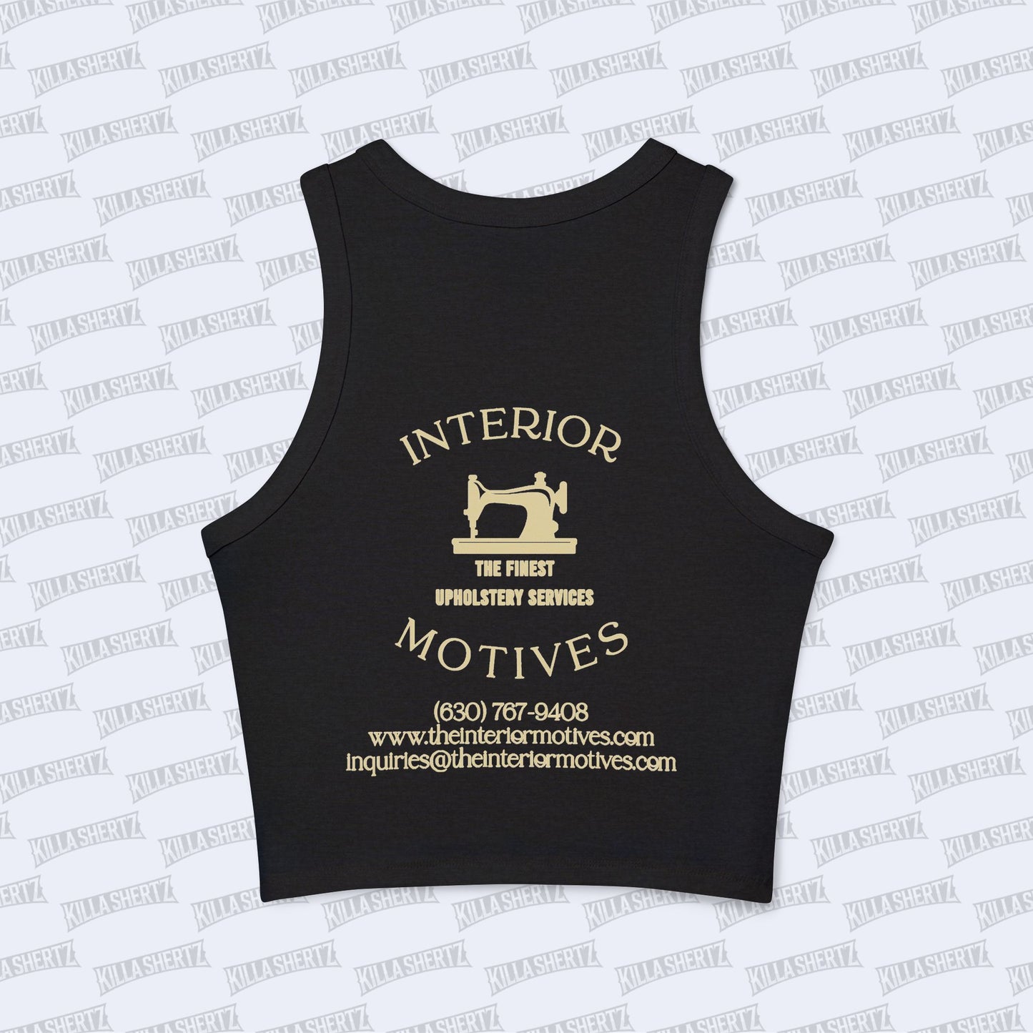 Interior Motives Women's Micro Rib Racer - Back - Black