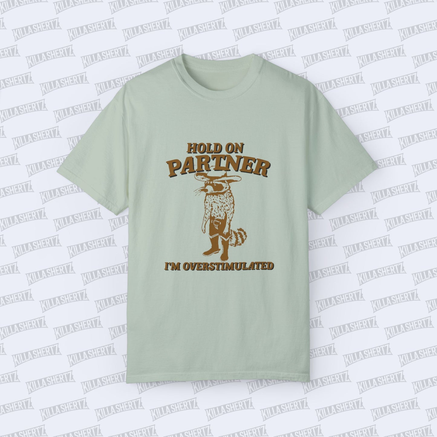 Killa Shertz Cowboy Rocky Raccoon Tee - Bay - Front