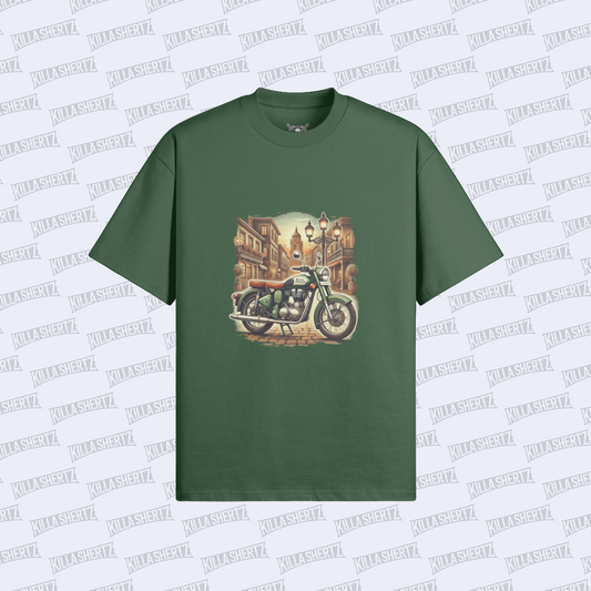 Killa Shertz x Auto Moto Arts Collection Classic 350 Tee - Cactus Green