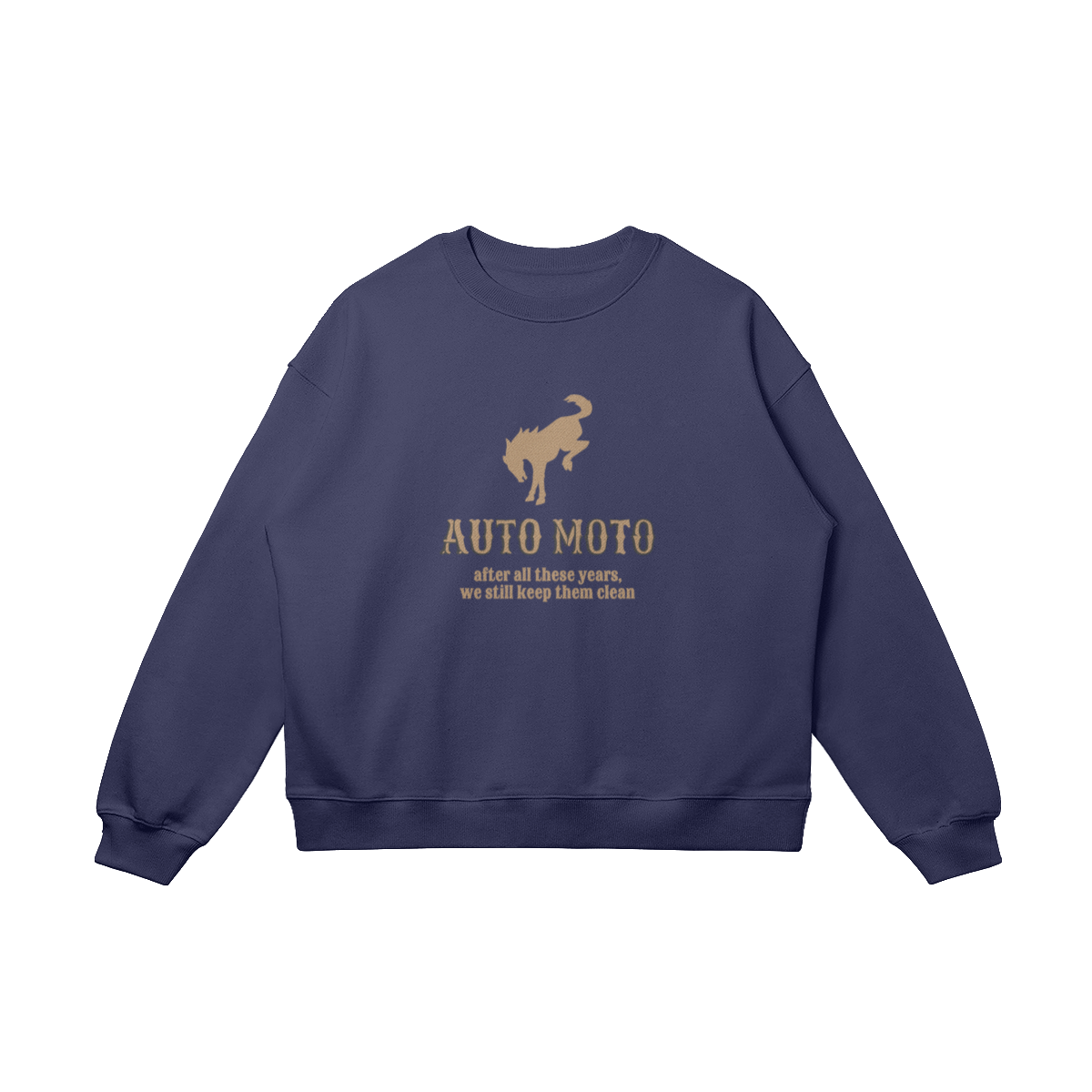 AUTO MOTO - Women's Bronco Heavyweight Crewneck (Embroidery & Print)