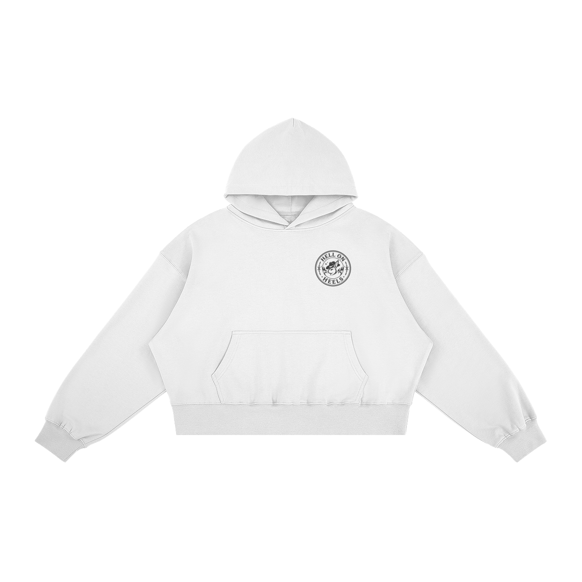 BUCKLE BUNNIES - Hell on Heels - Boxy Fleece Hoodie