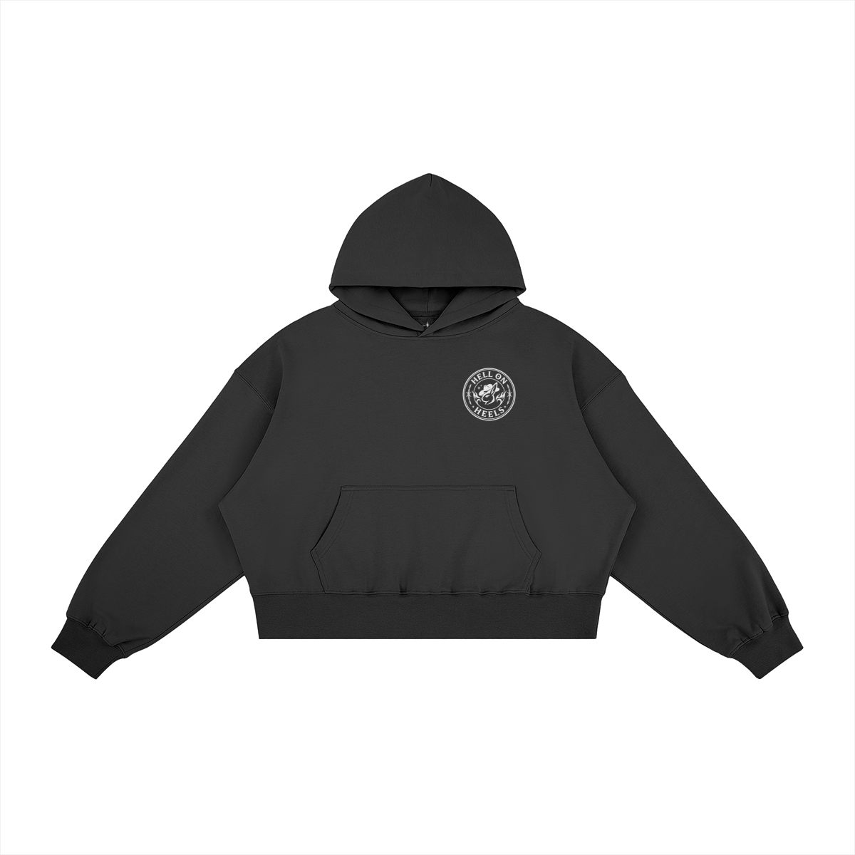 BUCKLE BUNNIES - Hell on Heels - Boxy Fleece Hoodie