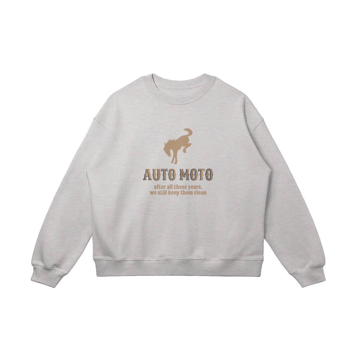 AUTO MOTO - Women's Bronco Heavyweight Crewneck (Embroidery & Print)