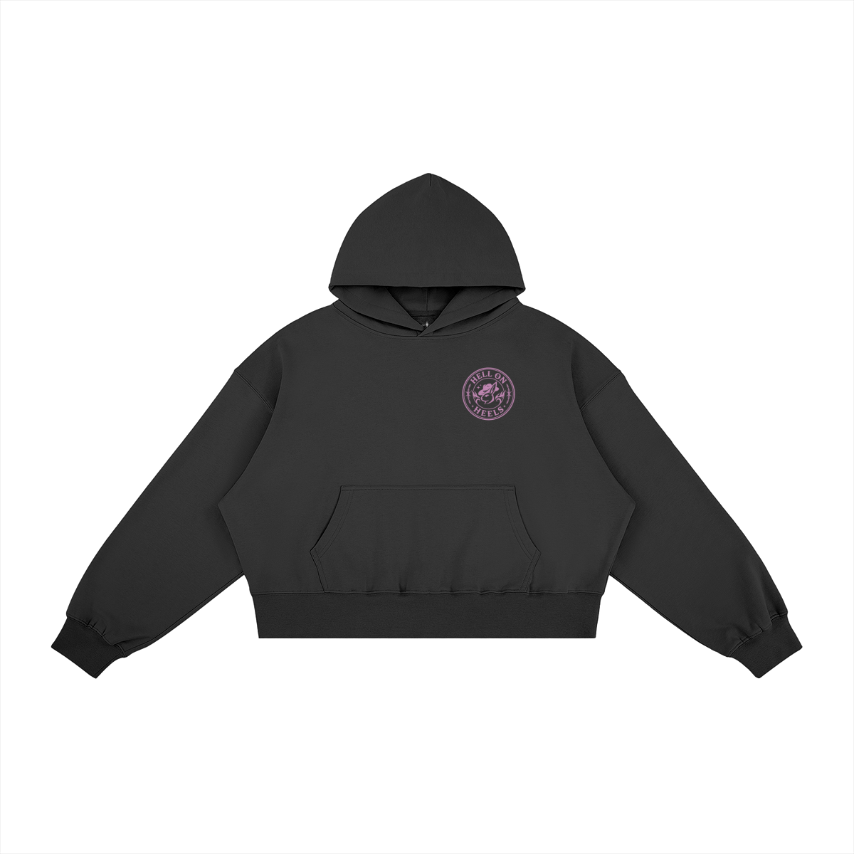 BUCKLE BUNNIES - Hell on Heels - Boxy Fleece Hoodie