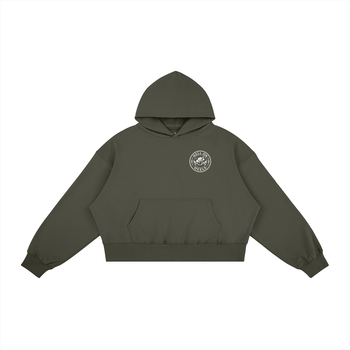 BUCKLE BUNNIES - Hell on Heels - Boxy Fleece Hoodie