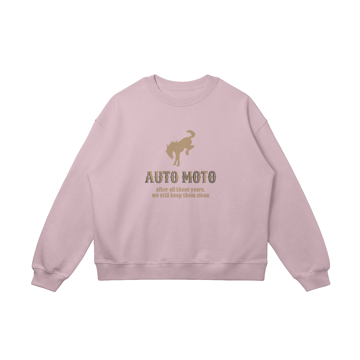 AUTO MOTO - Women's Bronco Heavyweight Crewneck (Embroidery & Print)