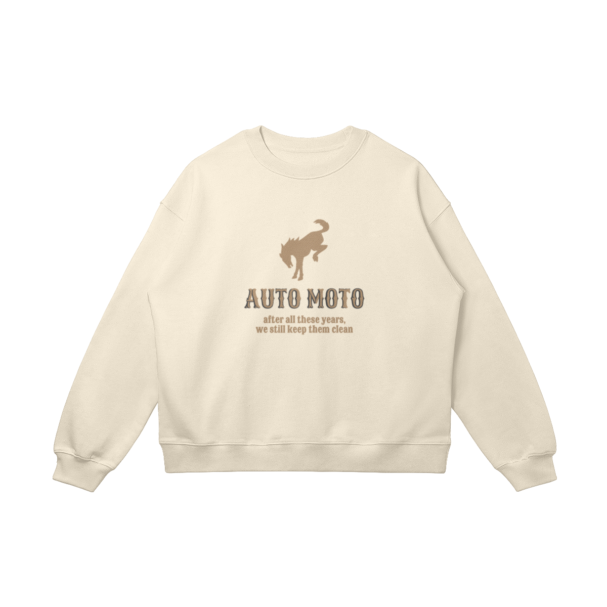 AUTO MOTO - Women's Bronco Heavyweight Crewneck (Embroidery & Print)